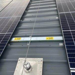 Solar panel installation by fall arrest system Galway 3